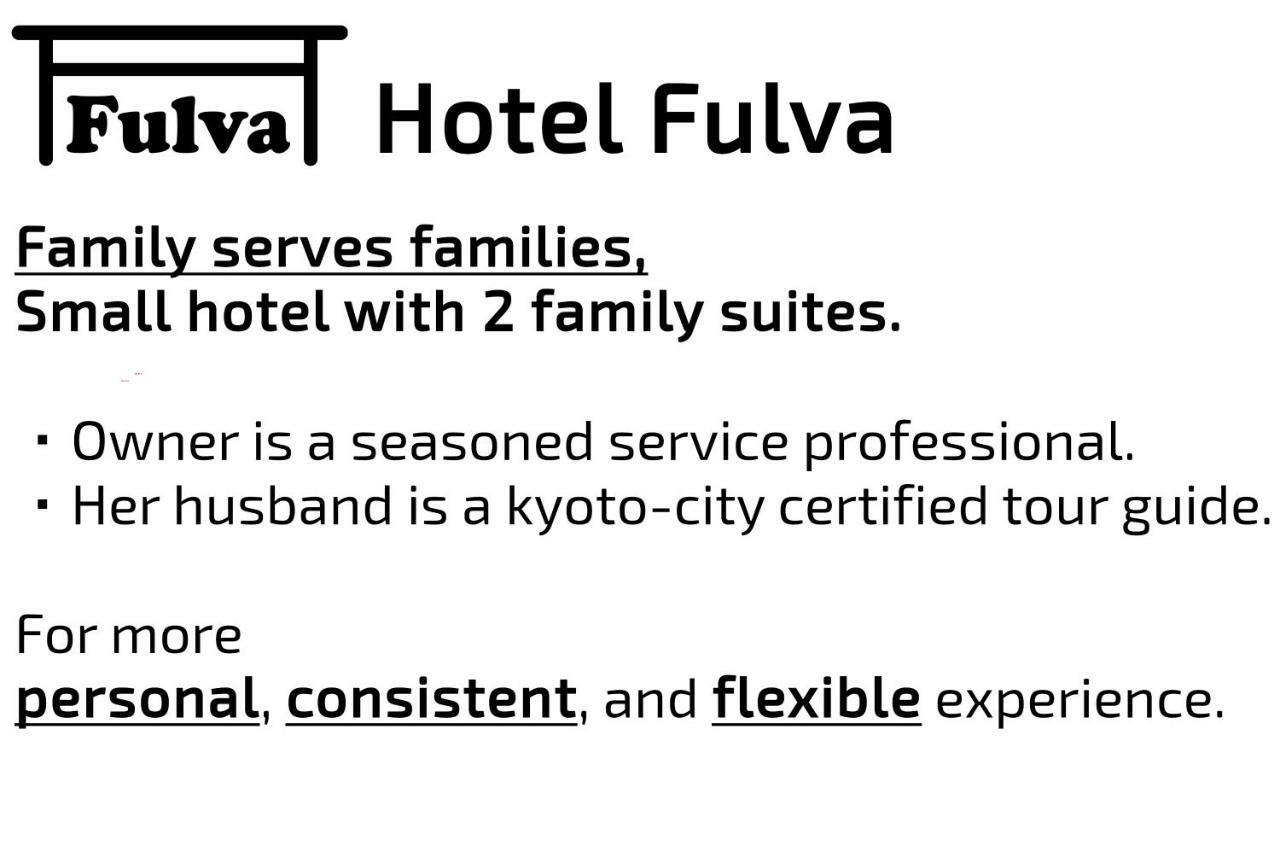 Hotel Fulva Kyoto Exteriör bild